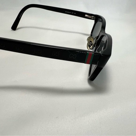 Gucci Black Rectangle Eyeglasses with Case - Frames Only - Picture 8 of 14